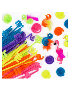 200 Palitos Fuzzy Neón Horizon Group USA 30.48 cm para Manualidades