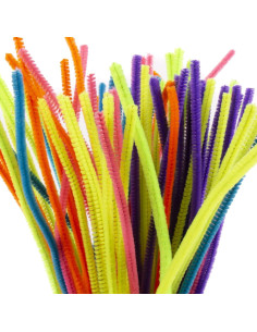 200 Palitos Fuzzy Neón Horizon Group USA 30.48 cm para Manualidades 2