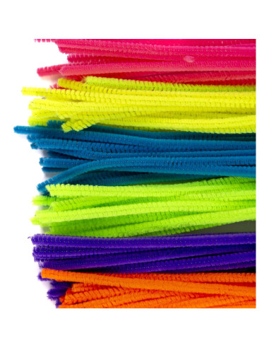 200 Palitos Fuzzy Neón Horizon Group USA 30.48 cm para Manualidades