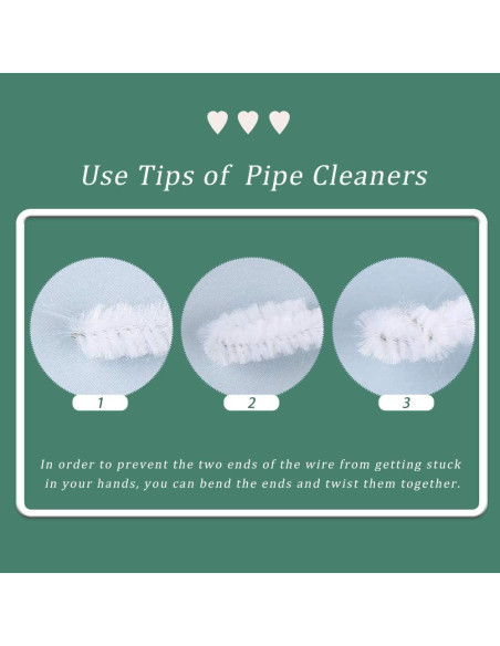 150 Limpiapipas Blancos Zlulary para Manualidades y Decoración