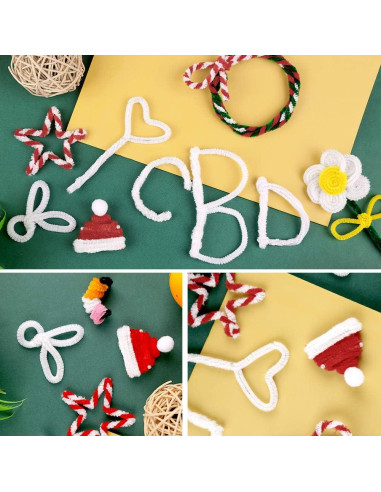 150 Limpiapipas Blancos Zlulary para Manualidades y Decoración