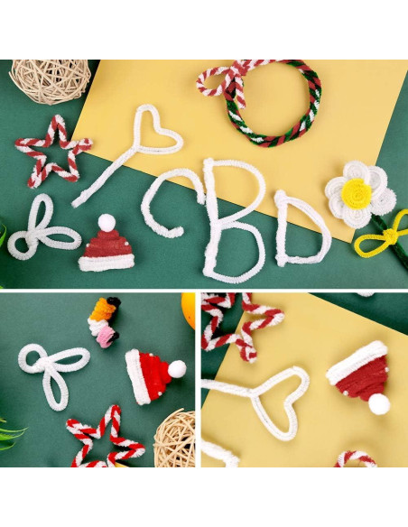 150 Limpiapipas Blancos Zlulary para Manualidades y Decoración