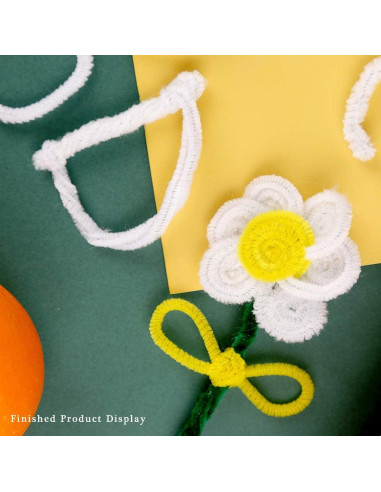 150 Limpiapipas Blancos Zlulary para Manualidades y Decoración