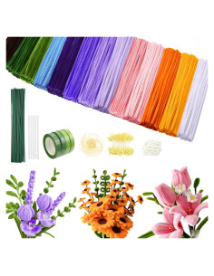 Kit de 800 Limpiadores de Tubos Chenille Beanicus - 13 Colores