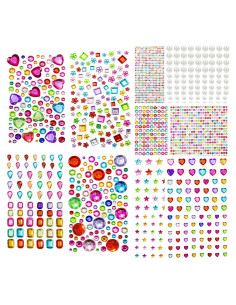 2774 Gemas Adhesivas DOCLWF para Manualidades Multicolor