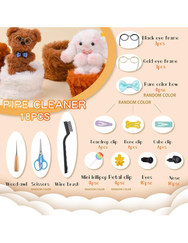 77 Limpiadores de Tubos Jumbo UzecPk 100 cm Multicolor DIY