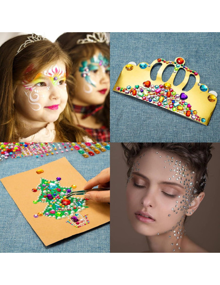 2774 Gemas Adhesivas DOCLWF para Manualidades Multicolor