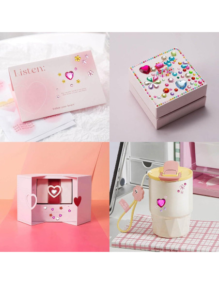 2774 Gemas Adhesivas DOCLWF para Manualidades Multicolor