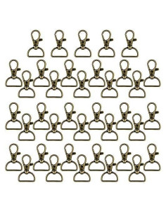 Ganchos Giratorios de Lanyard Hotop 35 Piezas Metal Bronce