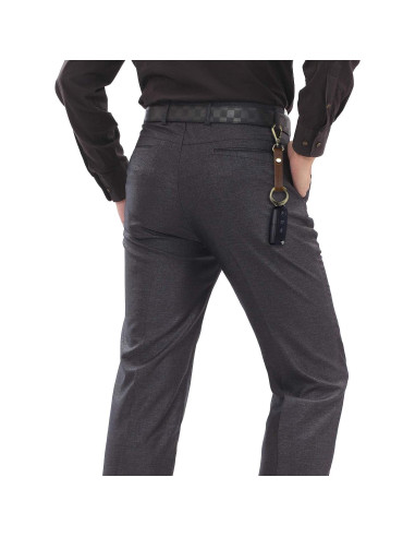 Llavero de Cuero Genuino Wisdompro - 2 Piezas, Clip y Anillas