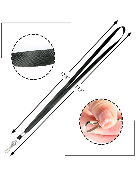 Cintas de Identificación LOCONHA 100 Paquete 45.7 cm Negro