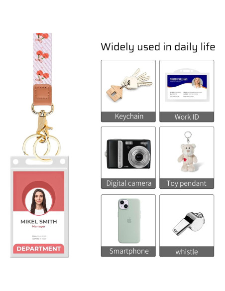 Cinta para Insignias Knagsfa Cereza Rosa 45.72cm con Gancho