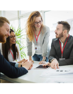 Cintas para Identificación Antspirit 100 Unidades Rojo 2