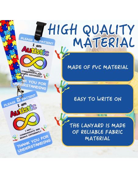 Paquete de 2 Etiquetas de Seguridad Niuohoy para Autismo Paquete de 2 Etiquetas de Seguridad Niuohoy para Autismo