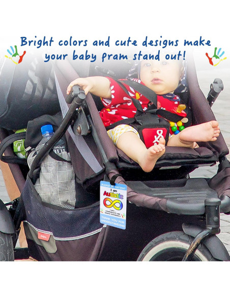 Paquete de 2 Etiquetas de Seguridad Niuohoy para Autismo Paquete de 2 Etiquetas de Seguridad Niuohoy para Autismo