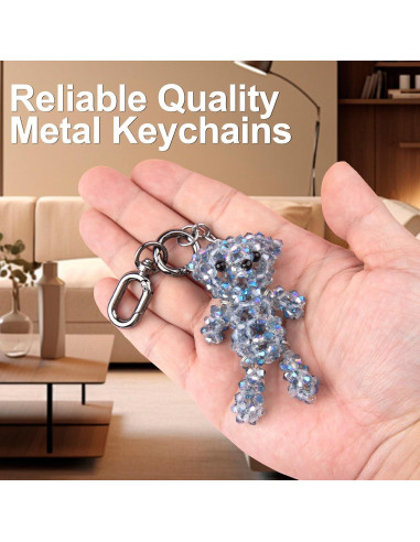 2 Clips de Llavero Giratorios Winsyison - Zinc Negro 5x2 cm