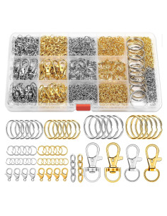 Kit de Llaveros PAXCOO 990 Piezas Suministros de Manualidades