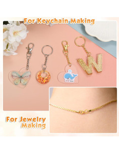 Kit de Llaveros PAXCOO 990 Piezas Suministros de Manualidades 2