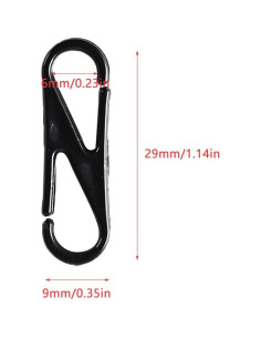 Paquete de 100 Clips de Correa para Sombreros ArrErr 2