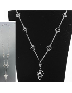 Cadena Lanyard de Acero Inoxidable Leader Jin 51 cm para Llaves 2