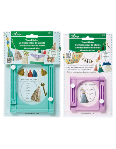 Hacedores de Borlas Clover - Paquete de 2 (Grande y Pequeño)