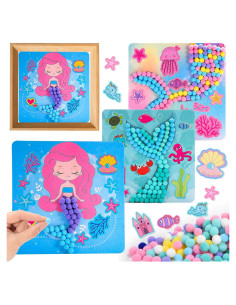 Kit de Manualidades de Pom Pom Windidi para Niñas 3 Piezas 20.1 cm