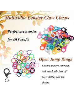 Ganchos de Langosta de Plástico Genérico 100 Piezas Multicolor 2