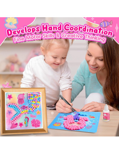 Kit de Manualidades de Pom Pom Windidi para Niñas 3 Piezas 20.1 cm