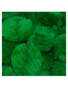Pom Poms Grandes Verde Kelly 6.35 cm 15 Piezas Art Cove