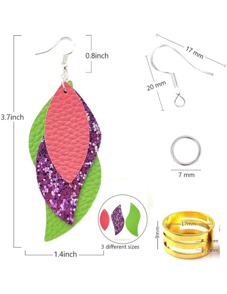 Kit de Fabricación de Pendientes AOUXSEEM 181 Piezas DIY