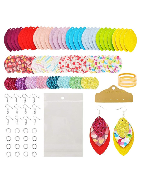 Kit de Fabricación de Pendientes AOUXSEEM 321 Piezas Pastel