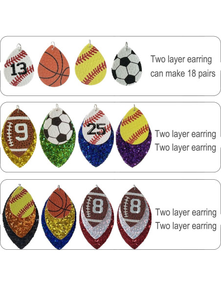 Kit de Hacer Pendientes de Deporte DIY GraLeS 183 Piezas