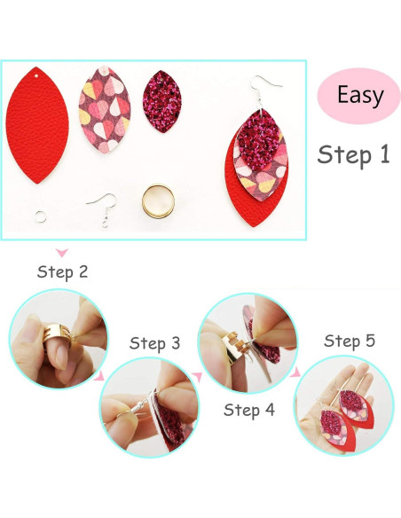 Kit de Fabricación de Pendientes AOUXSEEM 321 Piezas Pastel