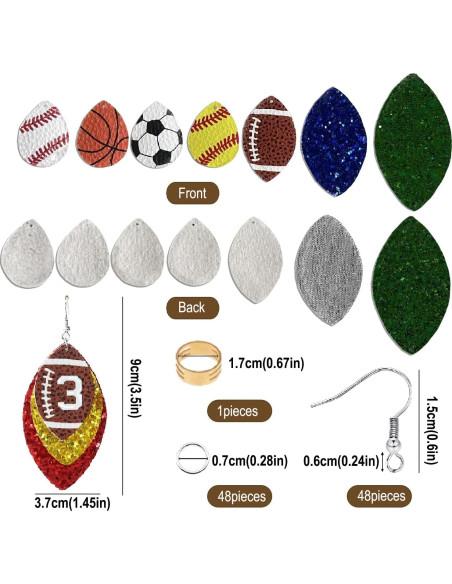 Kit de Hacer Pendientes de Deporte DIY GraLeS 183 Piezas