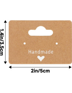 100 Tarjetas de Exhibición para Pendientes Joycraft 5x3.5cm 2