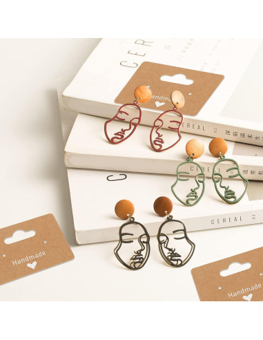 100 Tarjetas de Exhibición para Pendientes Joycraft 5x3.5cm