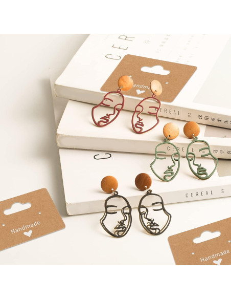 100 Tarjetas de Exhibición para Pendientes Joycraft 5x3.5cm