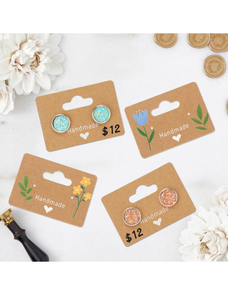 100 Tarjetas de Exhibición para Pendientes Joycraft 5x3.5cm