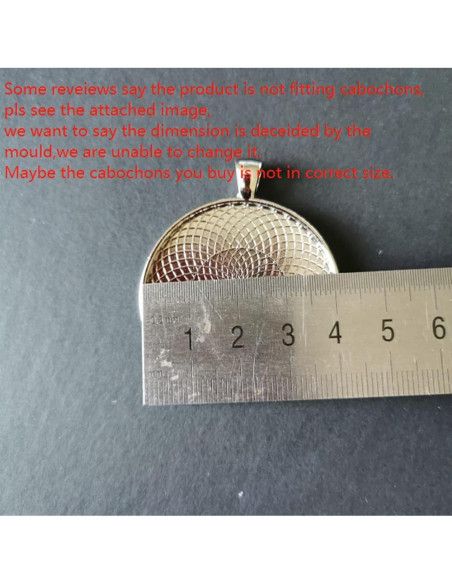 10 Piezas Base de Pendientes Redondos 40mm Plata Antigua SHUNAE