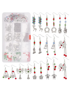 Kit de Fabricación de Pendientes Navidad INFUNLY 10 Piezas