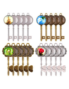 Conjunto de 48 bandejas colgantes vintage Glarks con azulejos