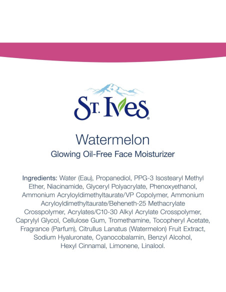Hidratante Facial Sin Aceite St. Ives 51 g - Jugo de Sandía Hidratante Facial Sin Aceite St. Ives 51 g - Jugo de Sandía