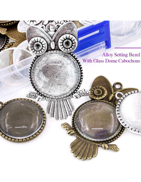 Kit de Bandejas Colgantes Swpeet 48Pcs para Joyería DIY