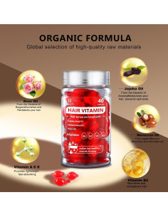 Suero para Cabello Frizz Holly Herbal 40 Cápsulas 100g 2