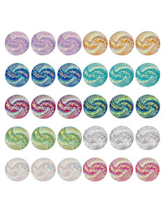 Cabochones de Resina SUNNYCLUE 150PCS 12mm Multicolor DIY
