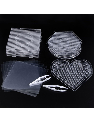 Tableros de Fusión de Beads Dedoot 18 Piezas 5mm Plástico