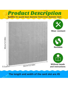 Tableros de Perlas Marsui 4 Pcs 32 cm para Manualidades DIY 2