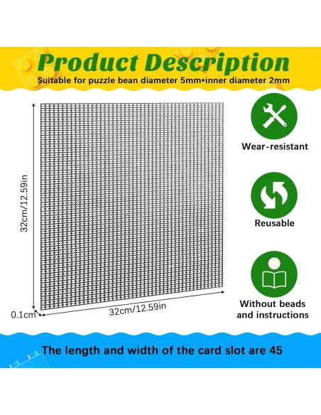 Tableros de Perlas Marsui 4 Pcs 32 cm para Manualidades DIY