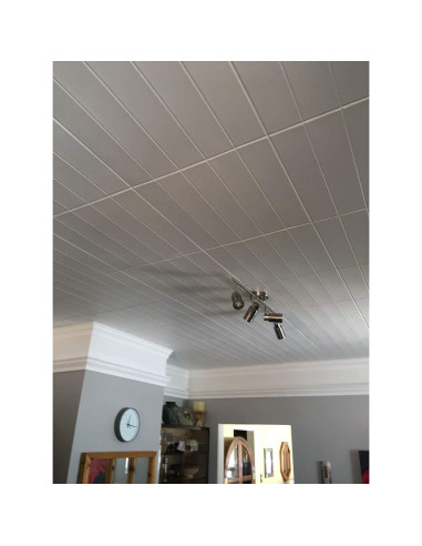 Azulejos de Techo de Espuma LA MAISON R104, 2.01 m, Blanco