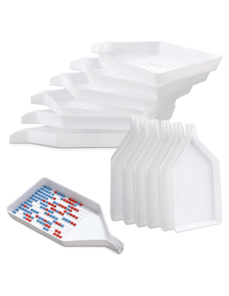 20 Bandejas de Clasificación de Perlas FEBSNOW 9.7x5.6 cm